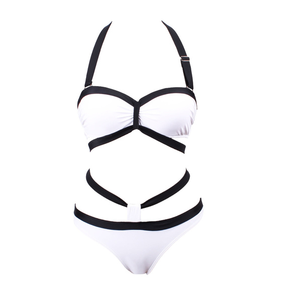 Retro Bandeau Push up Bikini - Picture 6 of 8